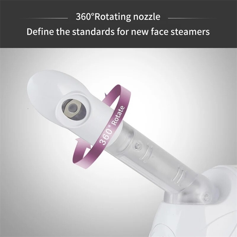 Steamer with Extendable Arm Steaming Warm Mist Humidifier for Face Spa Sinuses Moisturizing Homeuse Or Salon y240911