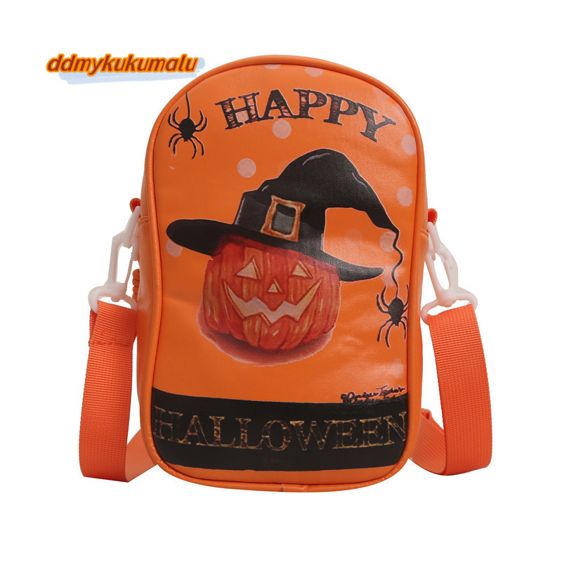 Spoof Halloween dark mobile phone women's mini shoulder bag, cartoon pattern graffiti, crossbody small bag #14 ddmykukumalu