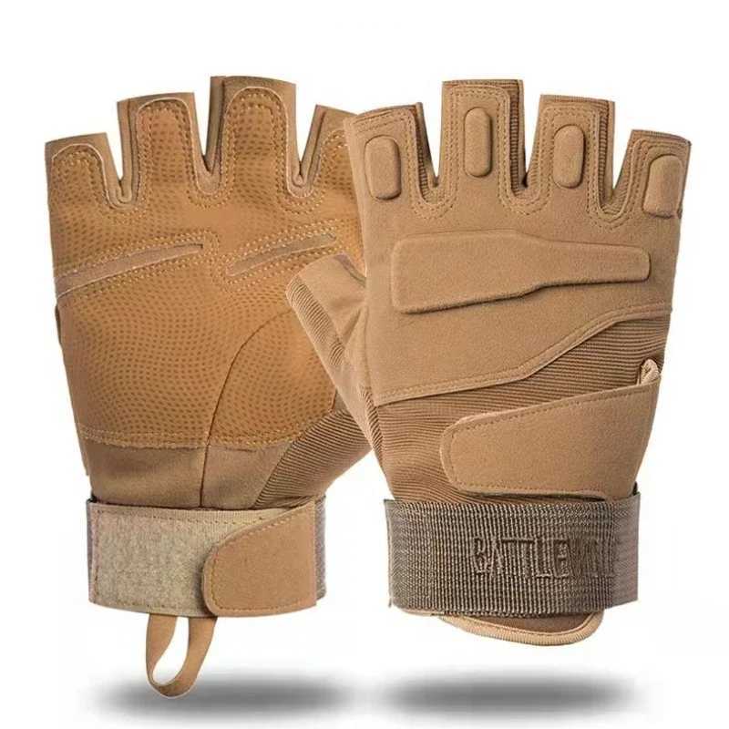 Anti slip tactical gloves Airsoft sports gloves half finger mens combat shooting hunting fitness fingerless gloves CL241008
