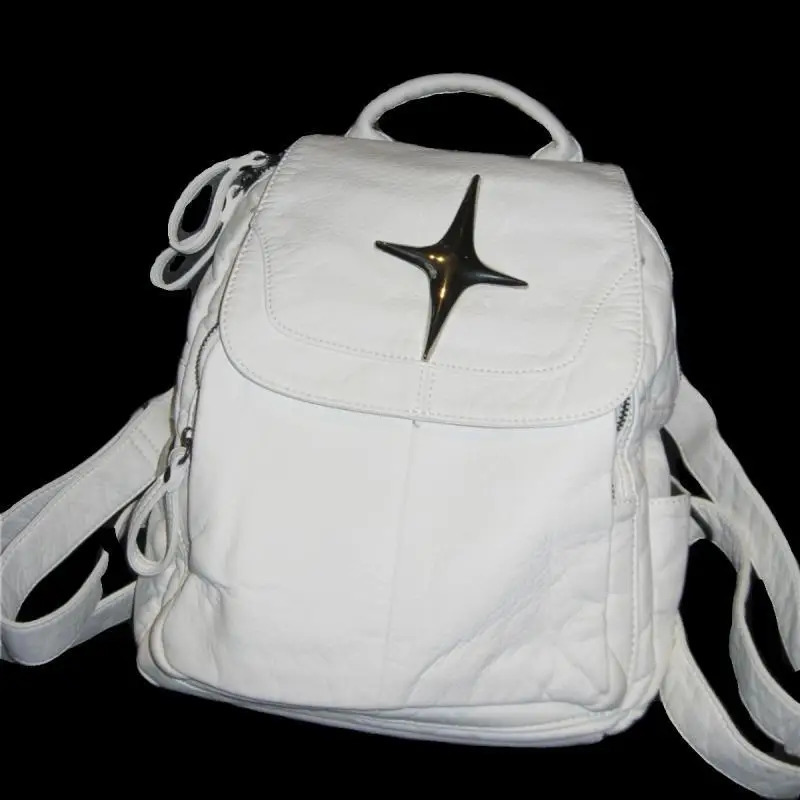 2025 NEW Y2k Aesthetic Streetwear Casual Rucac Japanese Simple Fashion Women Vintage Backpac Trendy Students Femme Schoolbags 240927 zhanyishengli