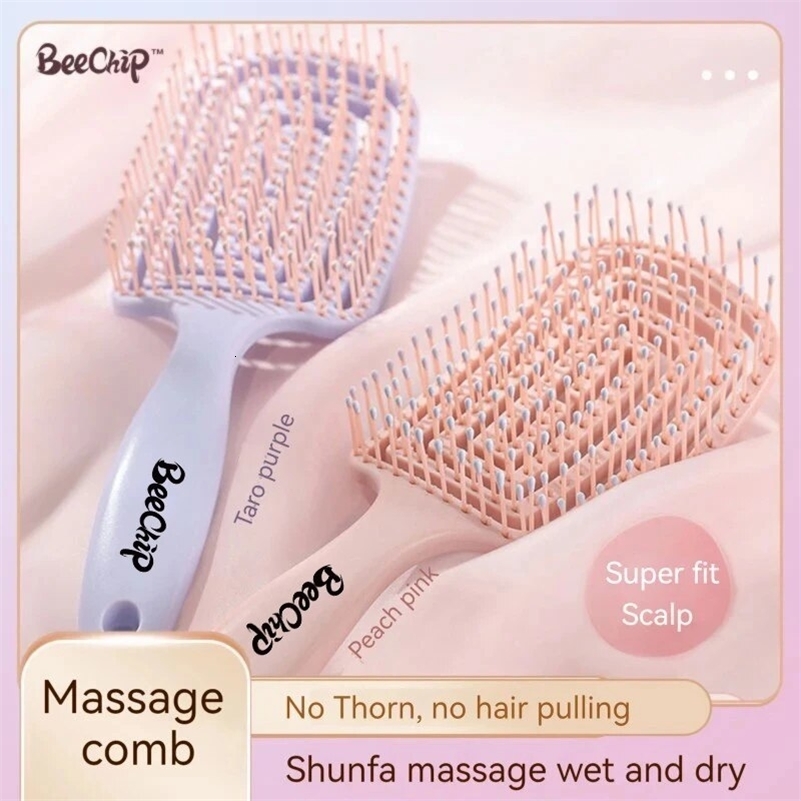 Hairbrush Air Cushion Comb Fluffy AntiHair Loss Massage Hair Brush For All Types Long Thick Thin Curly Natural y240911
