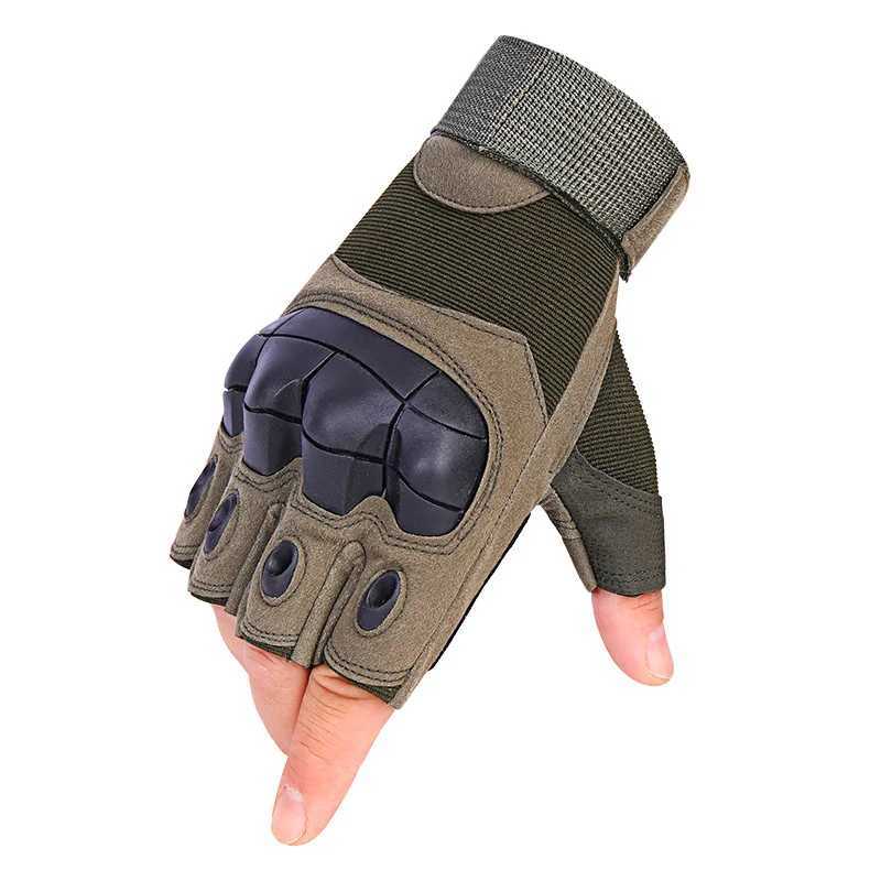 Half finger full finger gloves mens hard shell outdoor sports cycling gloves fitness training protective tactical gloves CL241008