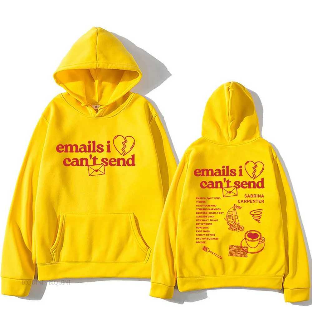 Mens Hoodies Sweatshirts SabrinaCarpenter Emails I Cant Send Hoodies Casual Graphic Printing Hooded Sweatshirts Moletom Unisex Women Men Pullovers Y24