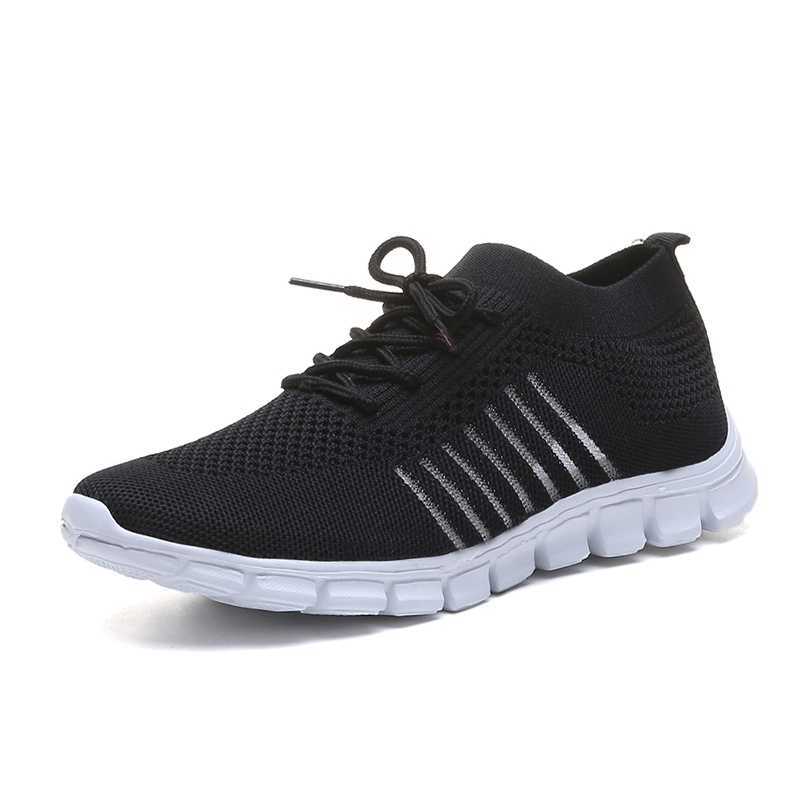 Womens mesh breathable shoes slip on flat shoes Womens Tenis Womens casual shoes Walking shoes Sports shoes Womens vulcanized shoes Y241007