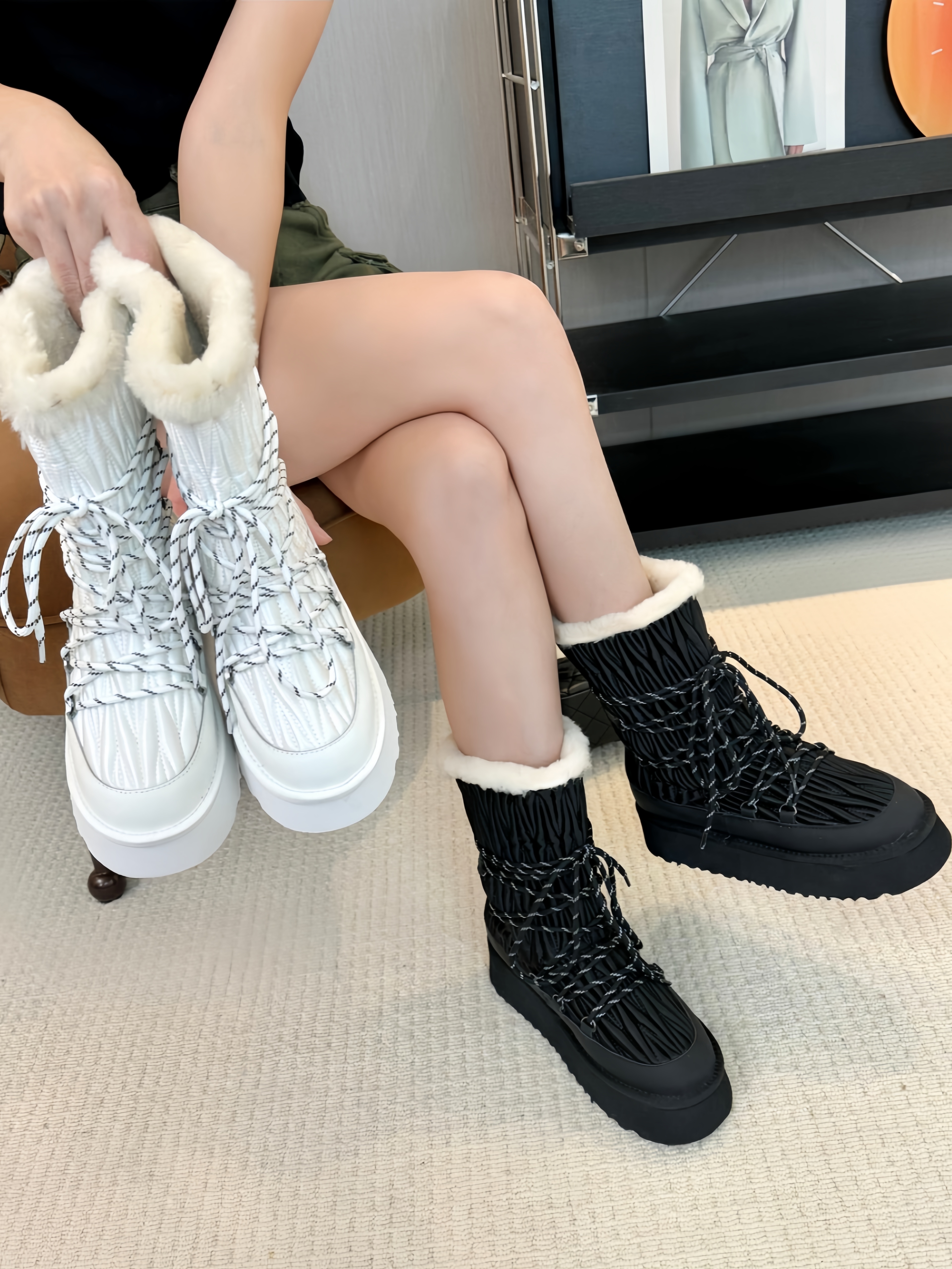 Designer pour femmes Lowmel Platform Shoe Au ugsslipper femme en cuir en cuir Black Shoe Couple de voyage Sneaker par California Rubber Solelight