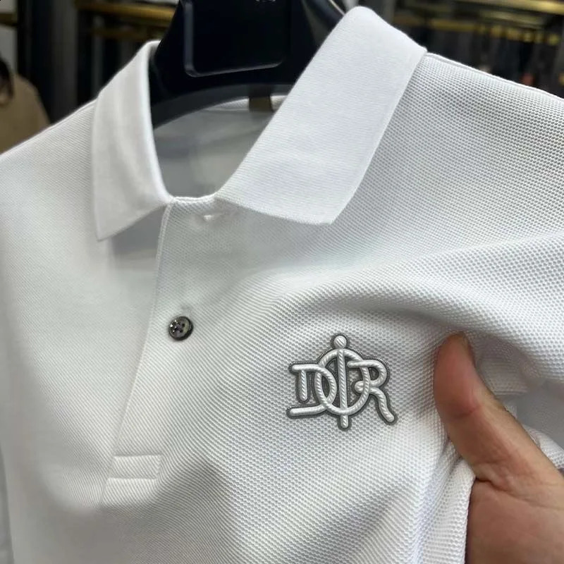 100% pure cotton highend breathable short sleeved polo shirt for mens summer y embryo Paul Tshirt fashionable clothing 241007