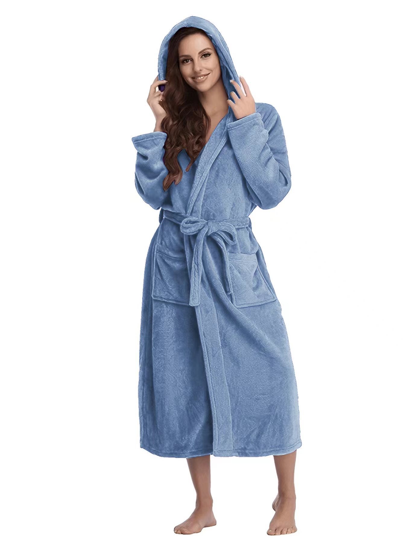 Designer 2024 Women's Fashion Leisure Home Bathrobe Sleeping Robe