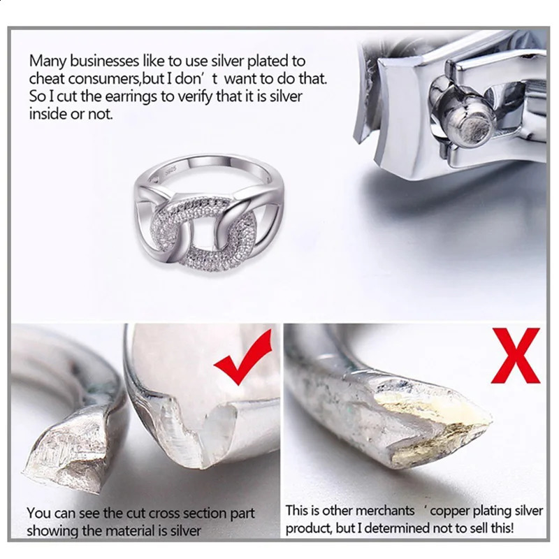 Womens exquisite jewelry 925 sterling silver ring punk thread zircon jewelry wide fashion wedding night party ring 240921