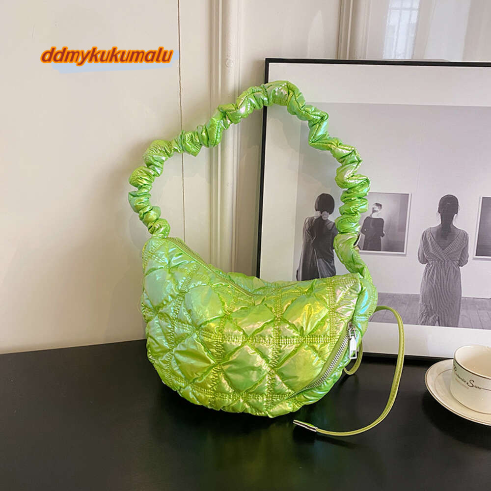 Brand Designer Pleated Plaid Quilted Filled Women's Shoulder New Crossbody Bag Small Saddle Handbag 2023 Trend H7.1#33 ddmykukumalu