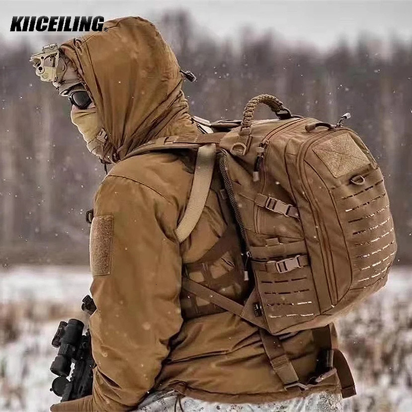 KIICEIG L7 Bomber Tactical Jackets For Men With Hood Winter Warm Waterproof Windbreakers Male Down Parkas Women Coats