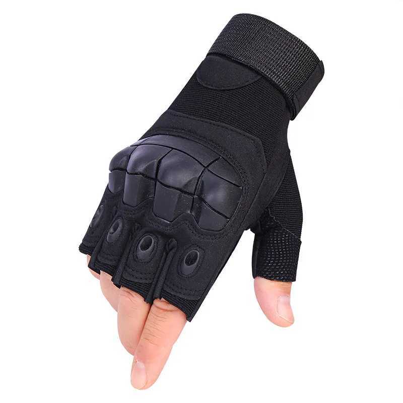 Half finger full finger gloves mens hard shell outdoor sports cycling gloves fitness training protective tactical gloves CL241008