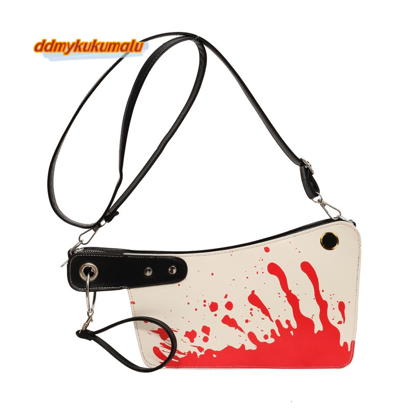New personalized creative kitchen knife, niche design sense, shoulder bag, Halloween funny fashion commuting crossbody bag #31 ddmykukumalu b825