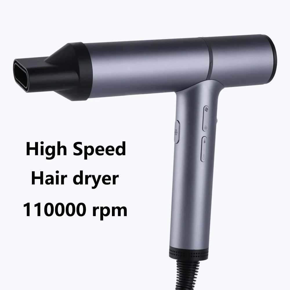 Brushless Motor 110000rpm Hair Dryer Professional Negative Ion Air Blower Fast Drying Constant Temperature Salon Hair ToolsXJ241021