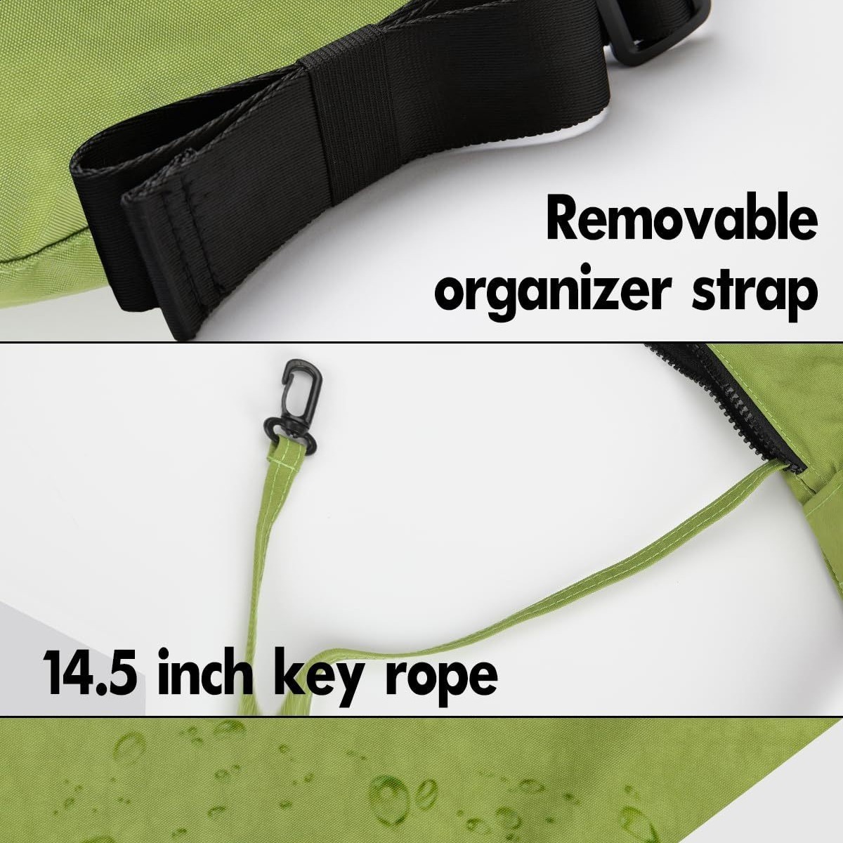 Large Nylon Crescent Crossbody Bag for Women | Casual Solid Color Everyday Shoulder Handbag dh911125171