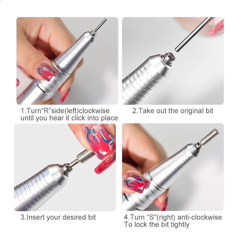 35000 RPM electric nail drill used for cutting manual nail tips manual nail tips and electric nail tool files 241007