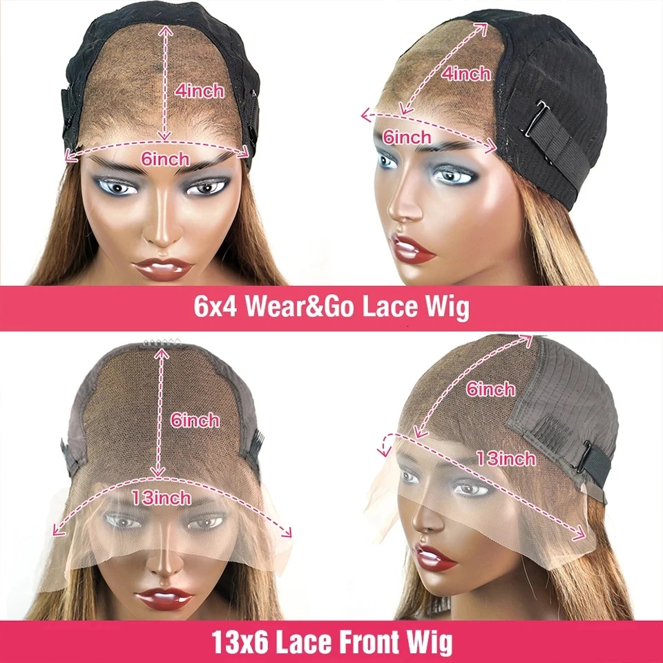 13X6 Curly Wigs Glueless Honey Blonde Water Front Highlight Deep Wave Frontal 6X4 HD Lace Closure Wig