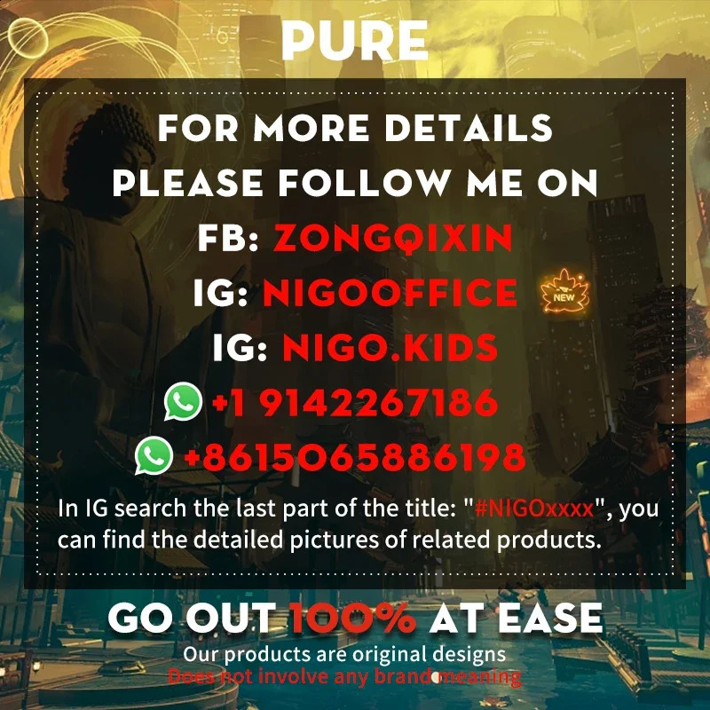 NIGO mens and womens seasonal fashion street laser drag pants make vintage trend pants Ngvp #nigo7683 240924