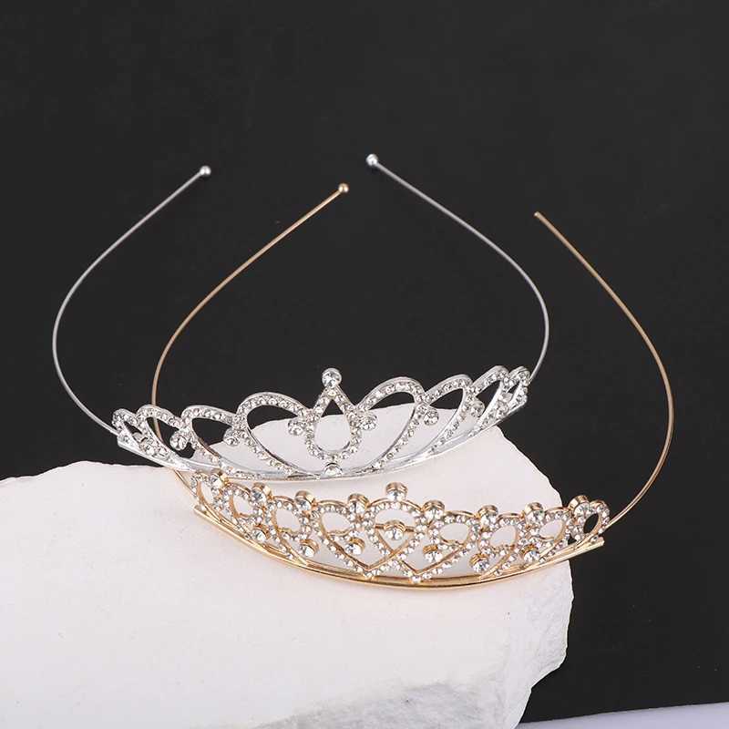 Sweet Princess Tiara Birthday Party Crown Performance Party Decorative Queen Tiaras Beauty Pageant Bride Wedding Hair JewelryX241007