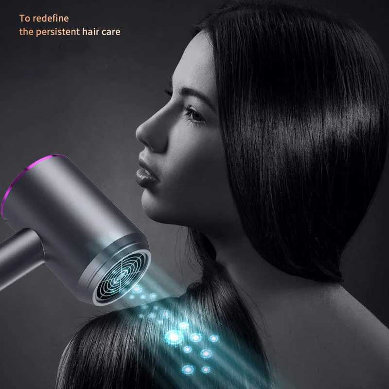 Colorful Fashion Ultra-Thin Portable Hair Dryer Negative Ion Smart Professional Cold And Hot Hair Blower For Salon Home HotelXJ241021