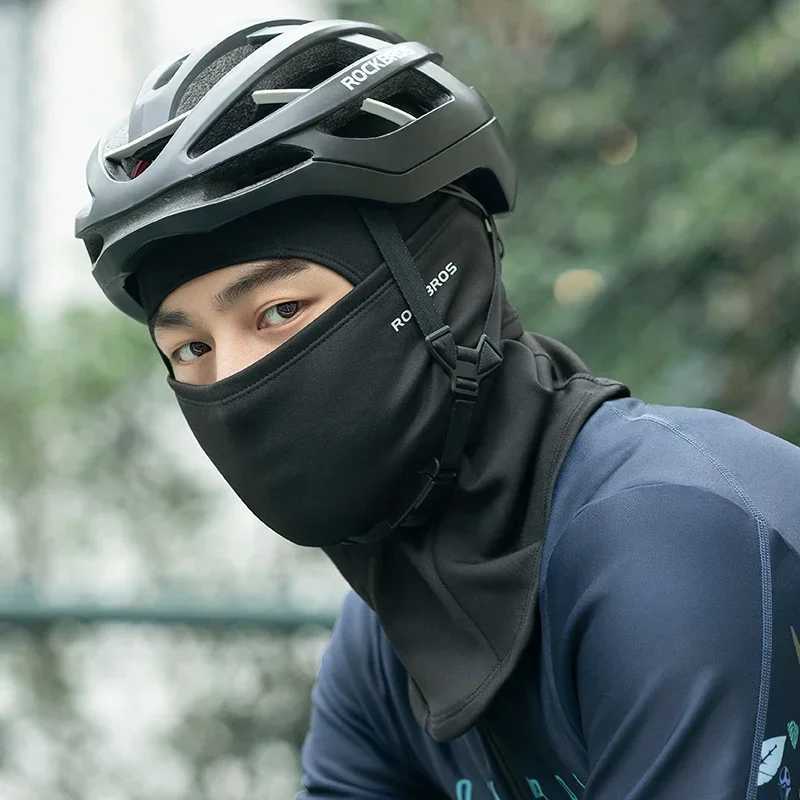 Rockbros winter bike mask Fece keeps warm and windproof bike face mask Clava ski mask fishing ski hat W241005