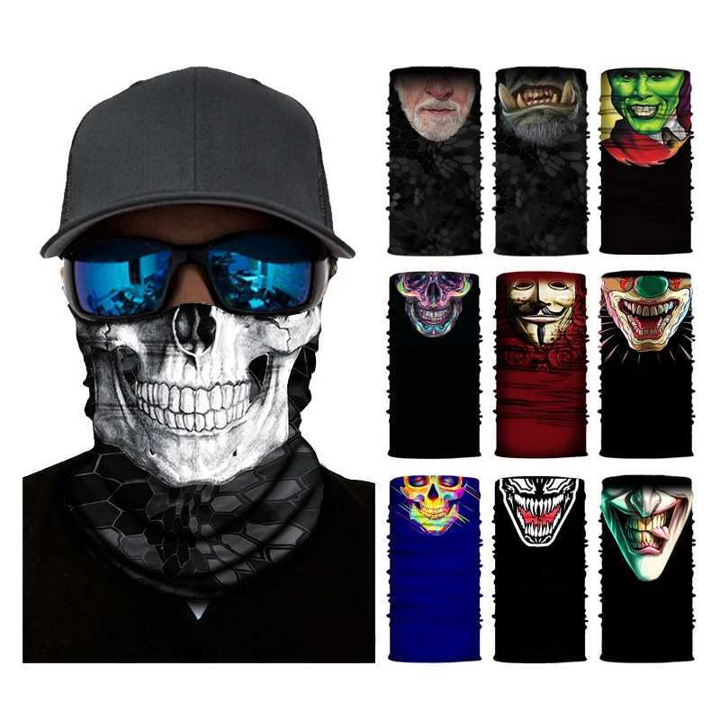 Bicyc Bandana Scarf Seams Tactical Neck Cover Bicycle Skiing Face Mask Clava Mens Motorcycle Hiking Fishing Ski Board W241005