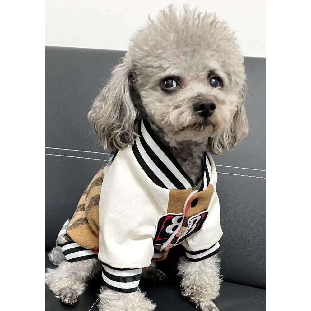 Designer Dog Clothe New Dog Clothes For Autumn And Winter, Douxuenari VIP Teddy, Shiba Inu Cat, Baseball Jacket Dog Clothe 740