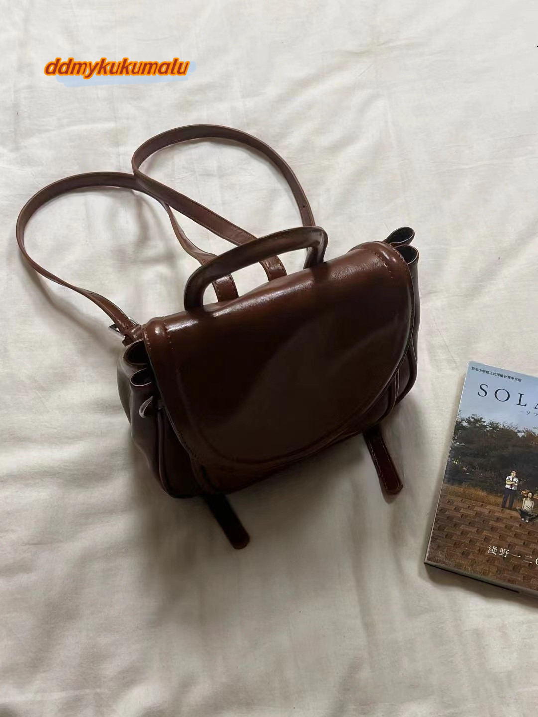 Korean Ins style 2024 new niche commuting student backpack versatile fashion single shoulder bag trend #27 ddmykukumalu
