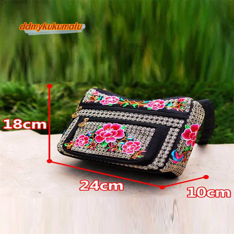 Multi Layer Messenger Women Vintage Chinese style Embroidery Crossbody Large Capacity Adjustable Strap Shoudler Bag H6.27#22 ddmykukumalu