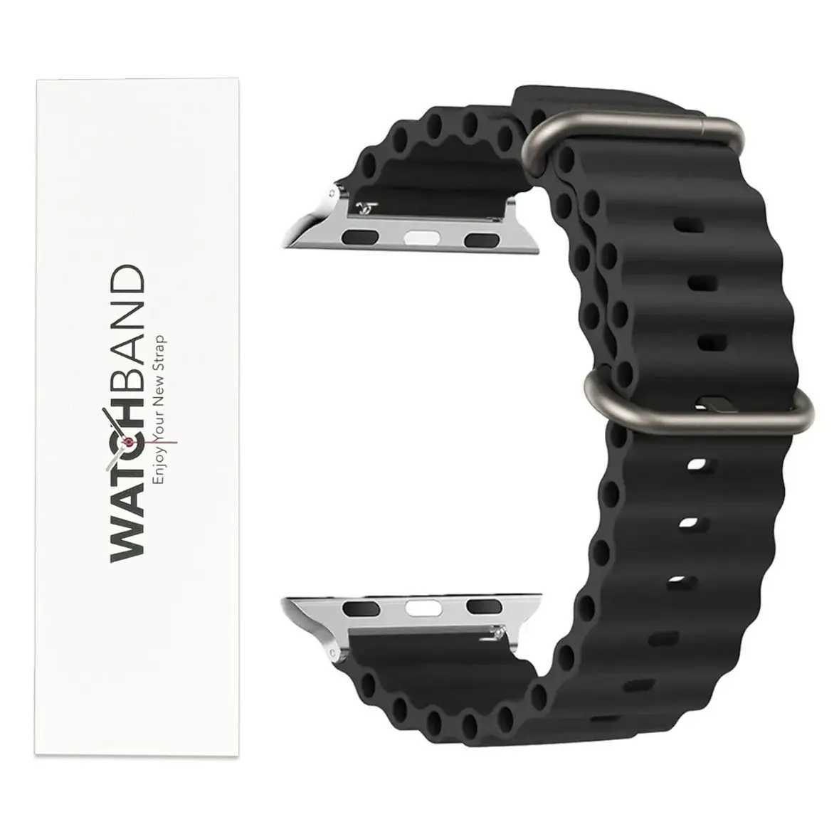 Sports watch strap for Apple Watch Band ultra 1 2 series 9 SE silicone bracelet 38mm 40mm 41mm 44mm 45mm 49mm 38 41 44 45 49 mm W241007