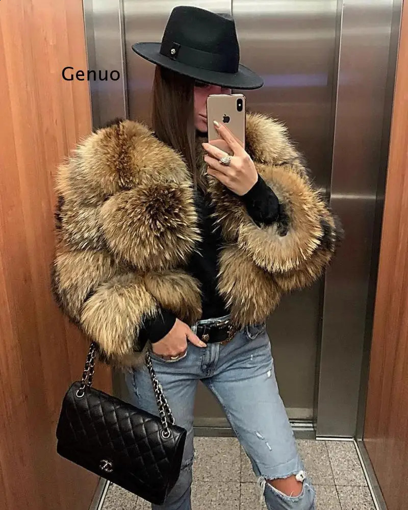 Fur Coat Winter Faux Fur crop Jacket Furry Crop Elegant Thick Warm Outerwear Fur Jacket Chaquetas Mujer 4XL 240930