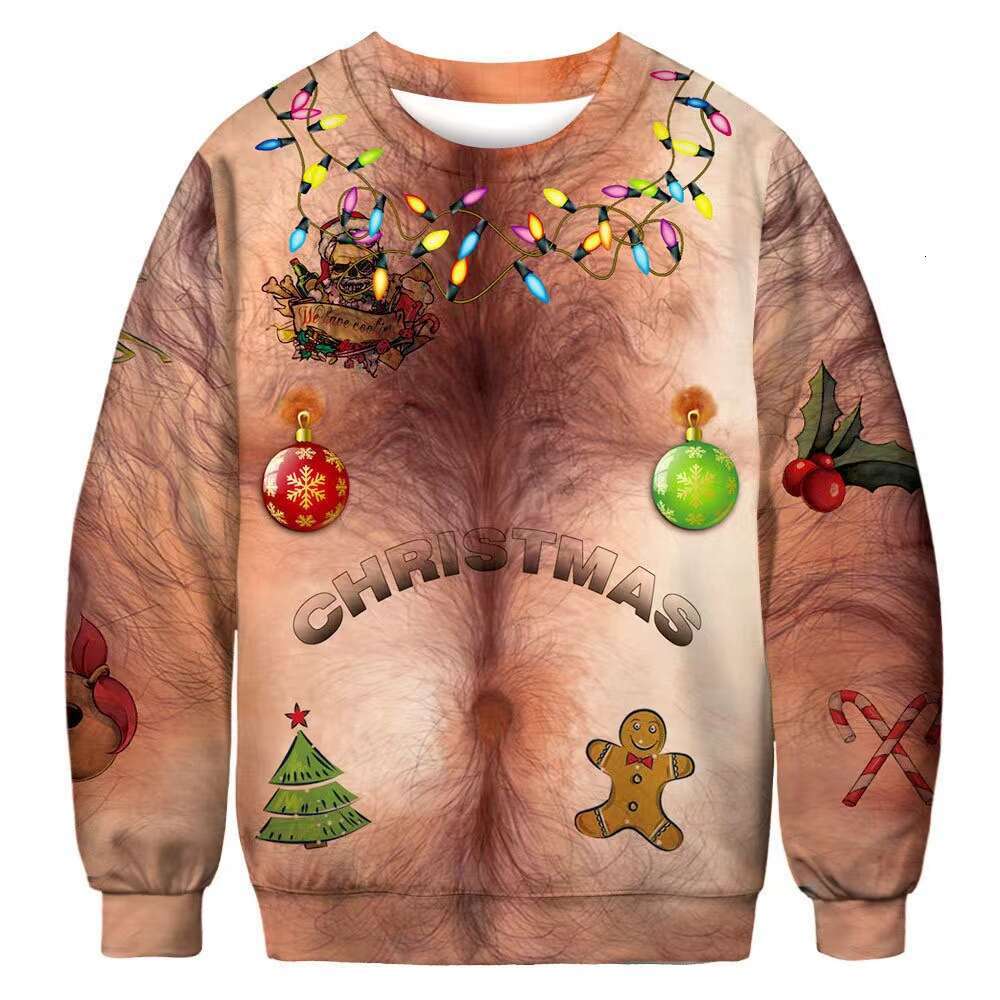 shanshi men hoodies designers New round neck hoodie quirky Santa Claus men's couple clothing