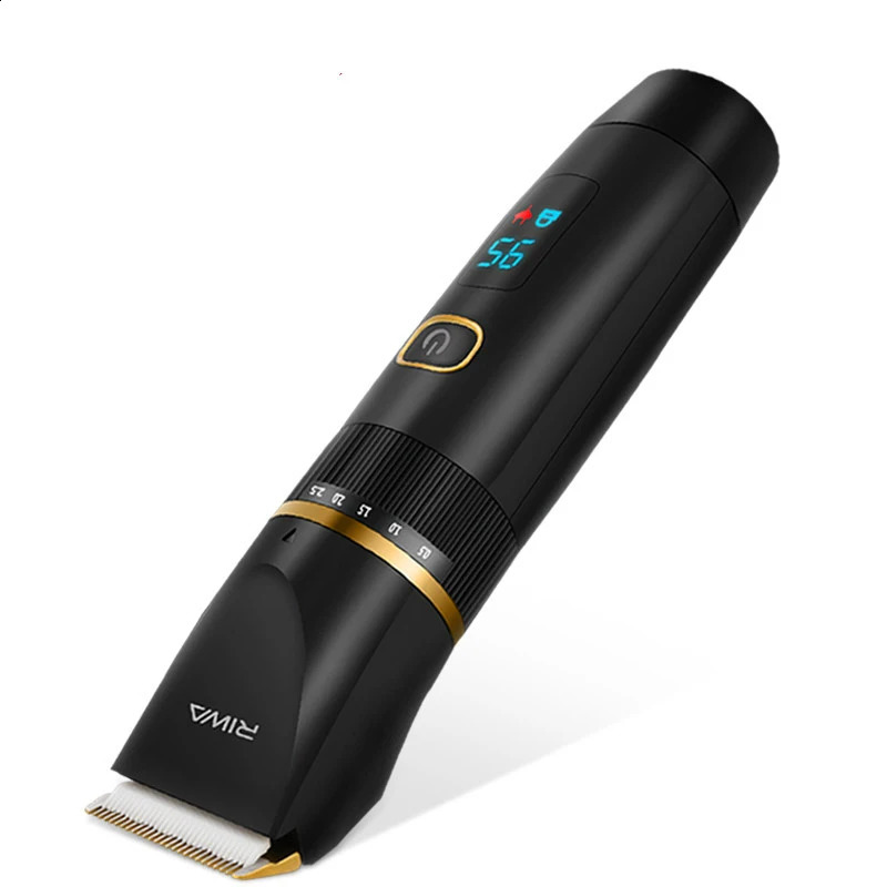 RIWA Hair Clipper Professional Trimmer LCD Display Fast Charge Men Hair Cutting Machine Washable Barber Clipper For Haircut 6501 240925