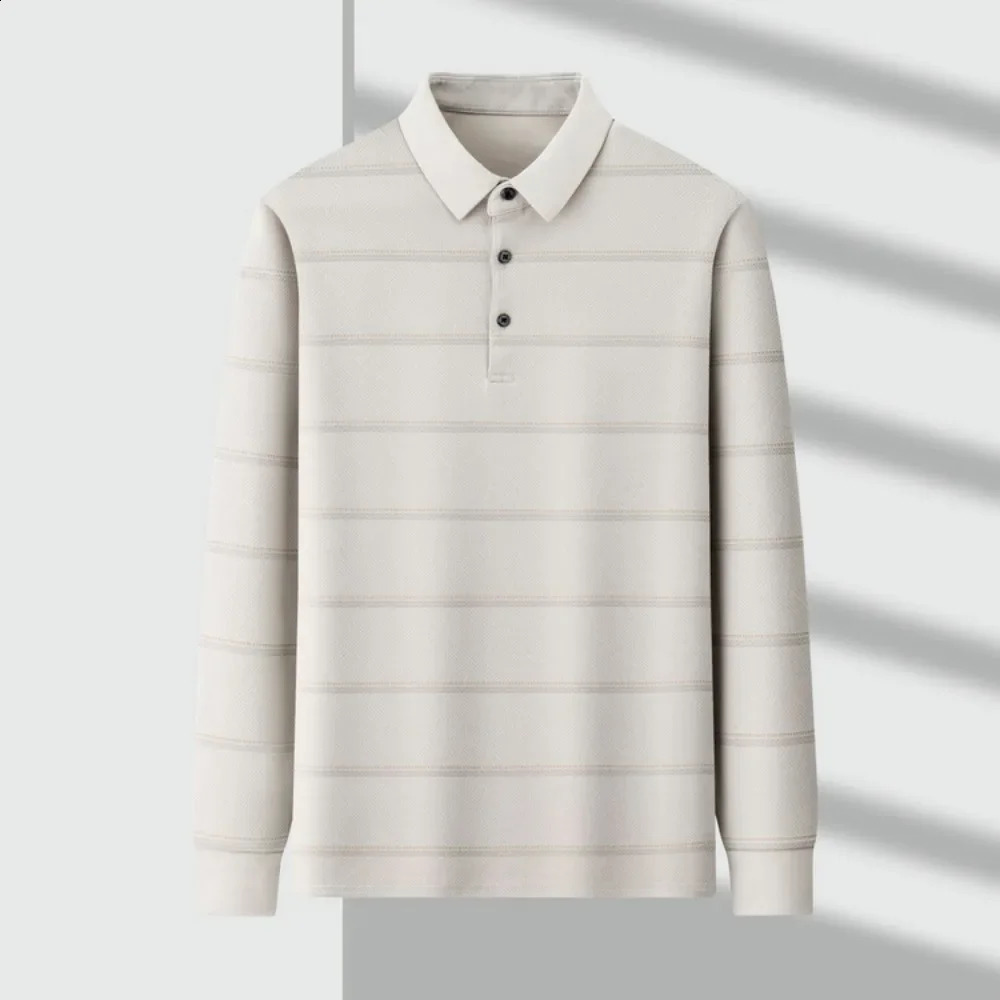 2024 Mens Polo Casual Tee Long Sleeve Sweatershirt Man Clothes Pullover Tops Lapel Shirts Clothing 240930