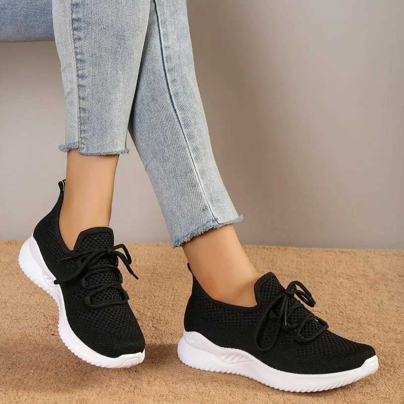2024 brand mesh womens vulcanized shoes for sale autumn breathable and fashionable womens sports shoes solid sports shoes Y241007