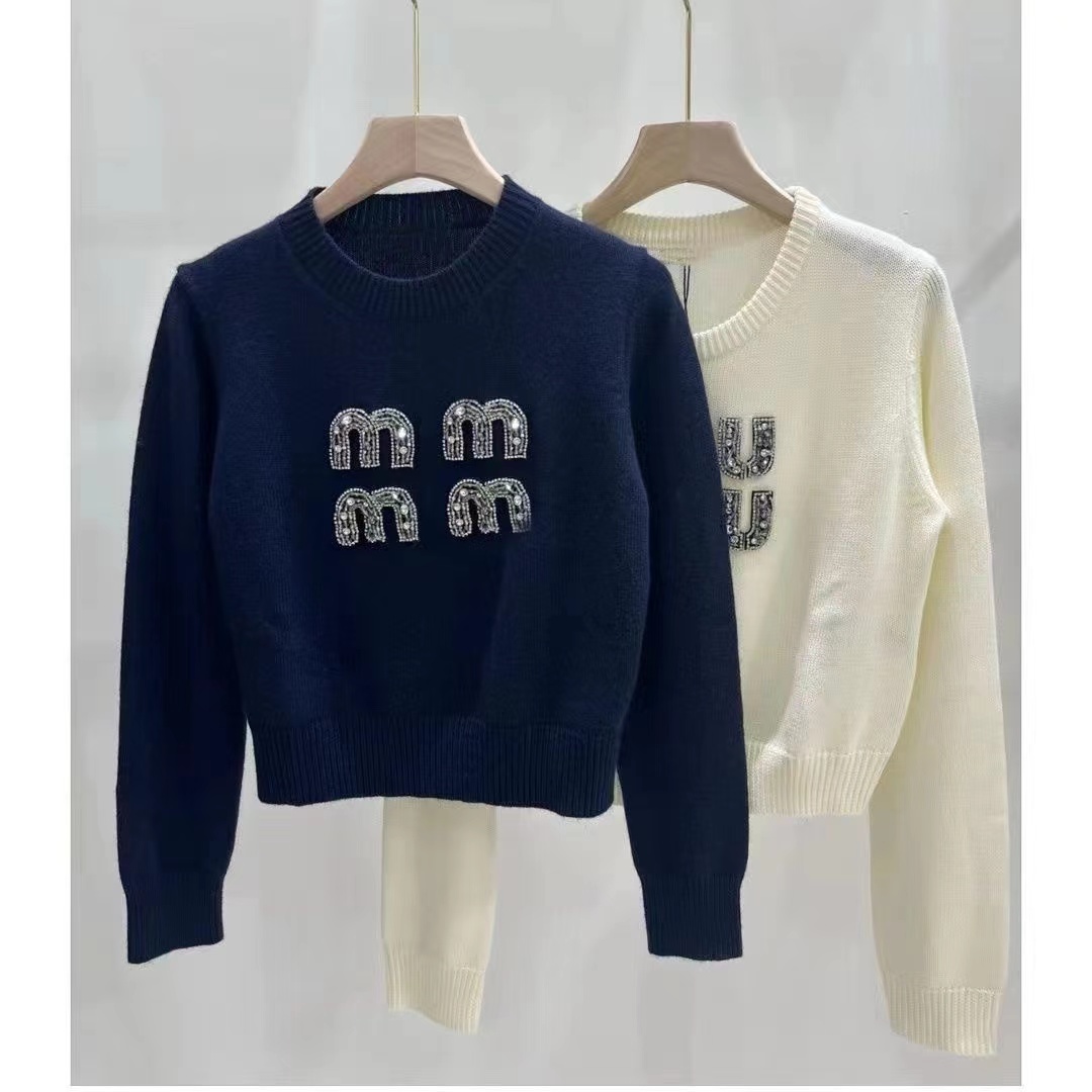 Sweater designer women clothing long knit autumn polo new knitted for womens knitted o-neck knitwear fashion sweaters womens