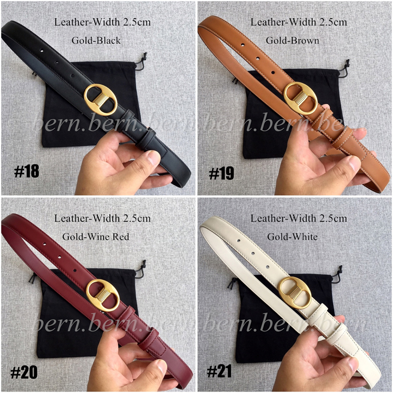 Premium Fashion 2.5cm Width Women's Belt for Women Belts with Gift Box Christmas Gifts