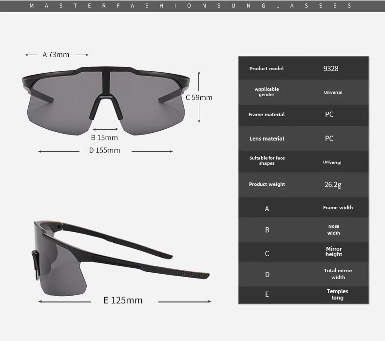 Reflective Personalized Outdoor Cycling Sunglasses for Road Sports Night Riding