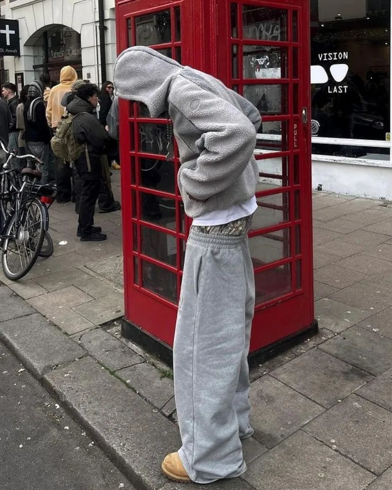 Y2K Hip Hop Sports Pants Retro Loose Embroidered Camo High Waist Casual Pants Harajuku Mens Fashion Wide Leg Pants 240930