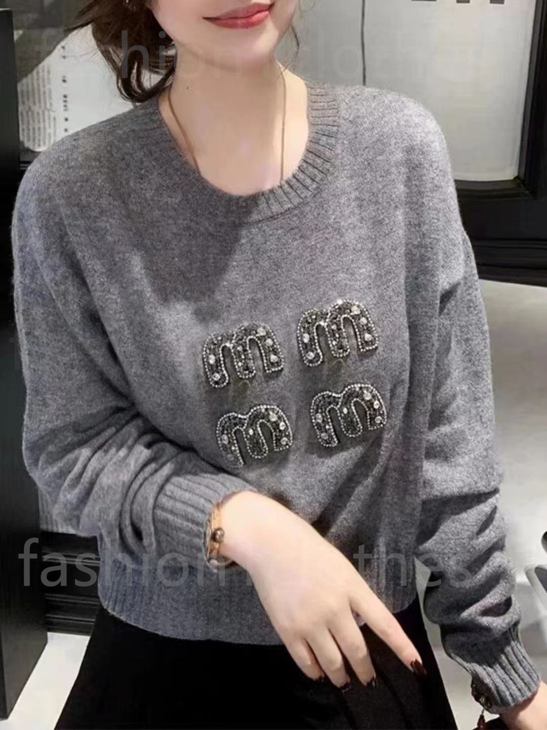 Womens Long Slve Knit Polo Sweater Stylish Autumn Pullover for Casual and Fashionable Outfits L25101827P2