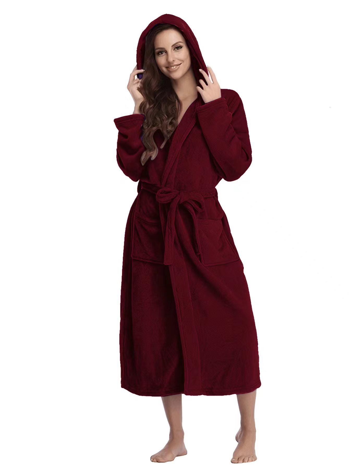 Designer 2024 Women's Fashion Leisure Home Bathrobe Sleeping Robe