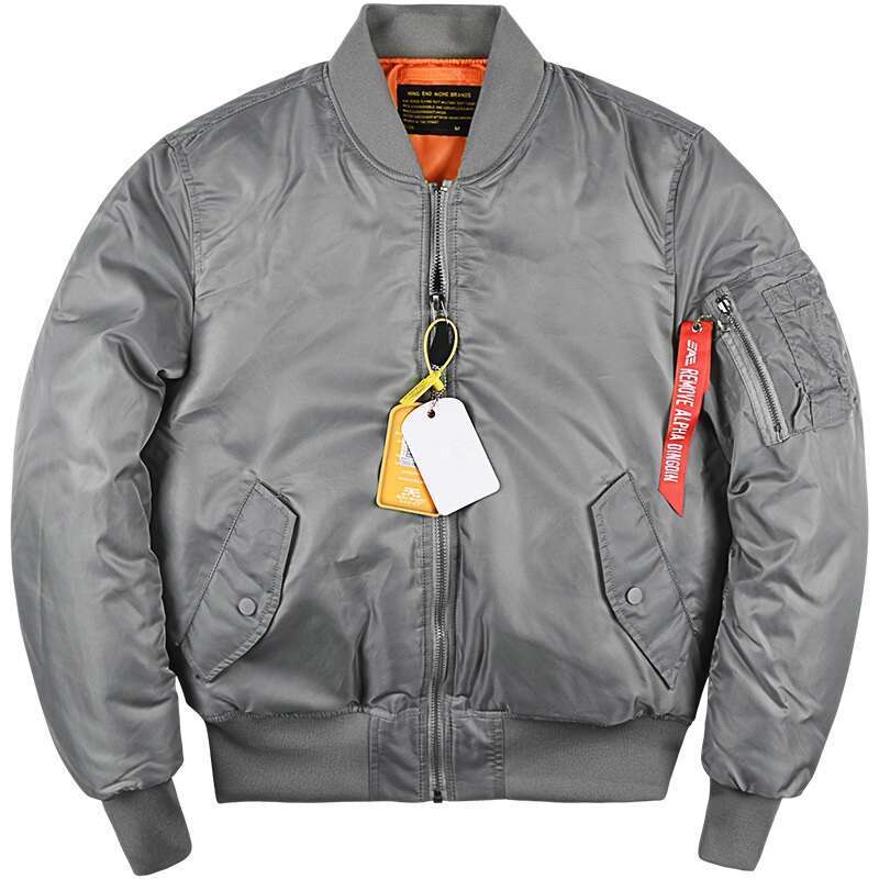 New Alpha Martin Winter Autumn Ma1 Bomber Men's Thick Army Military Tactical Padded Coat Aviator Pilot Baseball Jacket