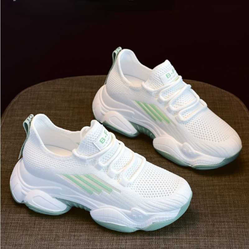 Womens Fashion Sports Shoes 2023 Spring/Summer New Comfortable Running Shoes Womens Platform Tenis Sports Shoes Lightweight Casual Shoes Y241007