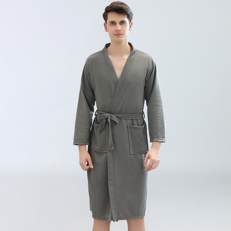 Designer's Spring And Summer Huafu Ge Bathrobe, Women's Sauna Thin Sweat Steaming Clothing, Sleeping Robe, Men's Water Absorbing Quick 