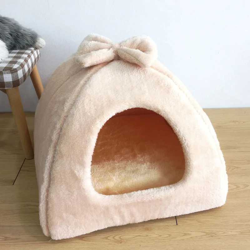 Winter Warmth House Mattress Detachable Dog Basket Soft and Comfortable Kitten Sleeping Pet Nest Cat Products X241007