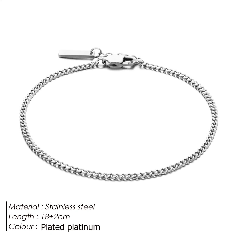 Mens stainless steel jewelry fashion trend Cuban chain gold bracelet waterproof and non fading accessories 10 pieces wholesale 240929