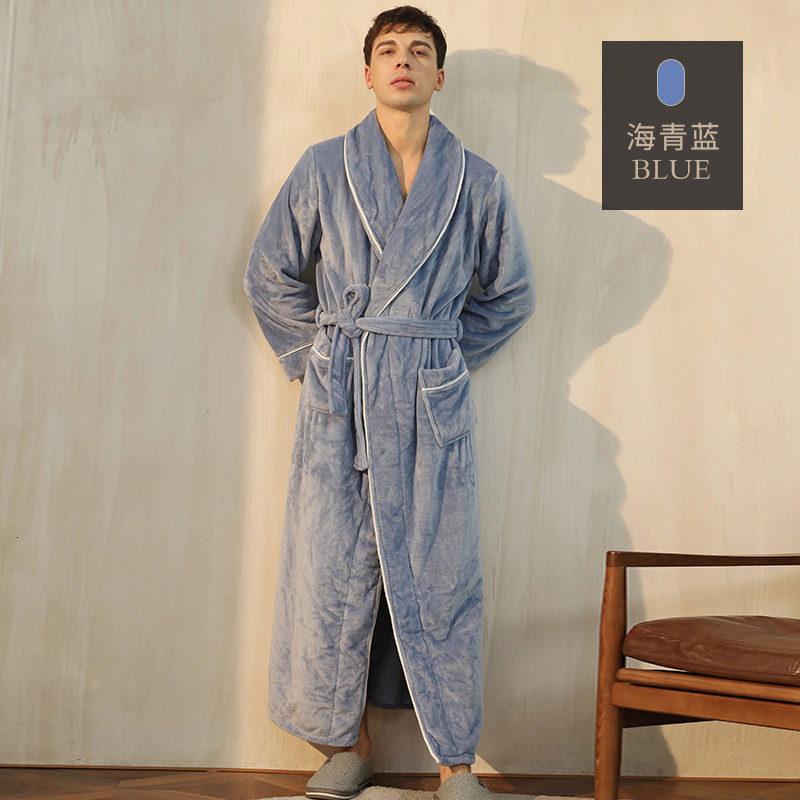 Designer 2024 New Couple Flannel Nightgown Plus Size Bathrobe For Winter