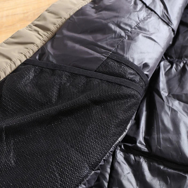 Outdoor Climbing Down Jacket Men Waterproof Windproof Warm Loose Hooded Thickened Cotton Coat Hiking Camping Hunting Jackets
