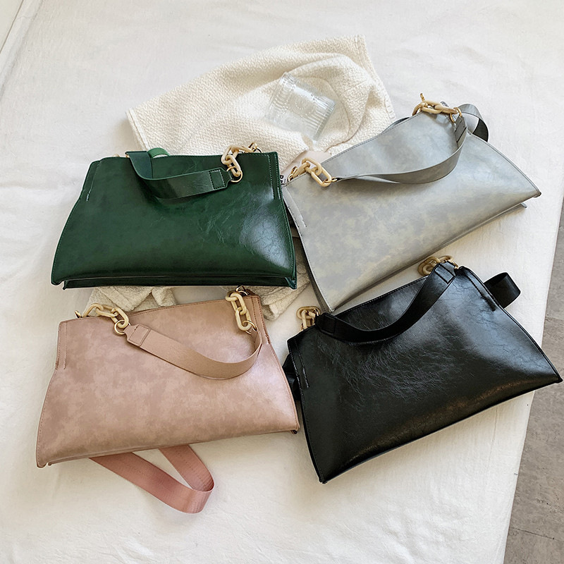 2024 Designers Bags Large Capacity Tote Bag Women Pu Leather Soild Color Shoulder Handbag