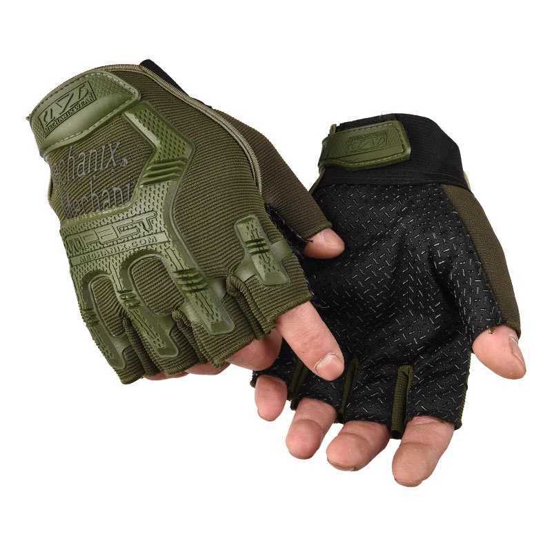 Tactical gloves half finger colored bullets air guns shooting combat anti slip mens bicycles full finger gloves protective equipment CL241008