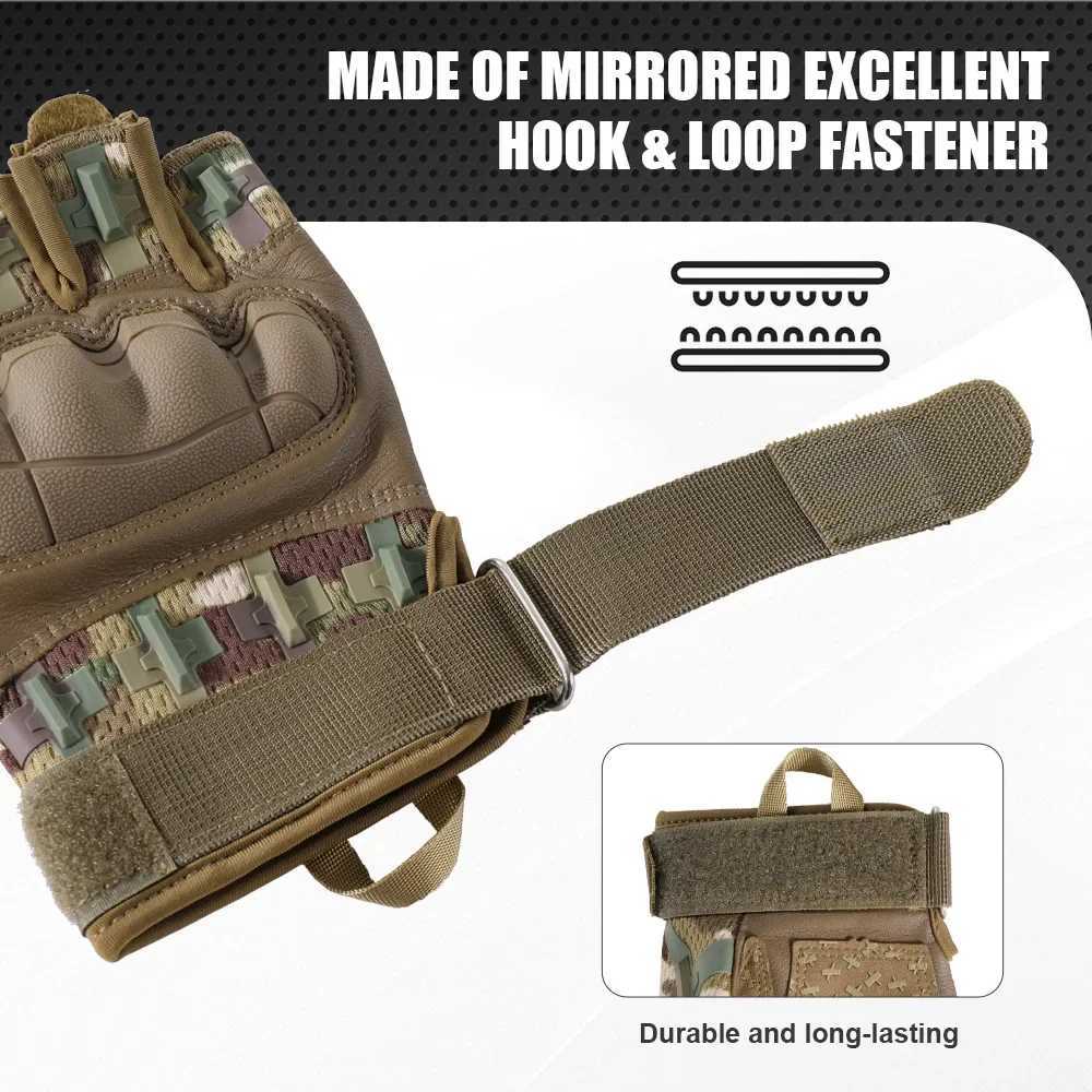 Tactical breathable half finger gloves sports bicycles shooting outdoor protective equipment CL241008